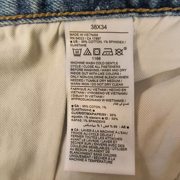 Old Navy Jeans Men's 40x33 Blue Athletic Taper Built-In Flex Stretch Denim - Picture 5 of 5